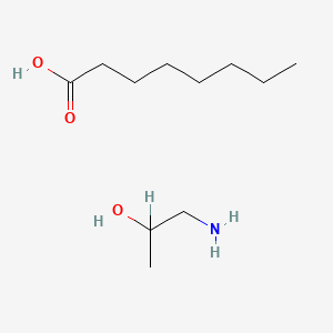 molecular formula C11H25NO3 B3193121 Octanoic acid, compd. with 1-amino-2-propanol (1:1) CAS No. 68171-53-9