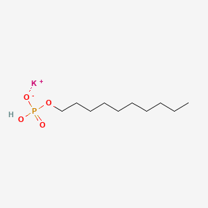 molecular formula C10H23KO4P+ B3193155 Phosphoric acid, monodecyl ester, potassium salt CAS No. 68427-32-7