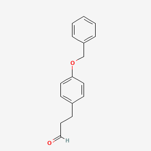 molecular formula C16H16O2 B3193161 3-(4-(Benzyloxy)phenyl)propanal CAS No. 68486-77-1