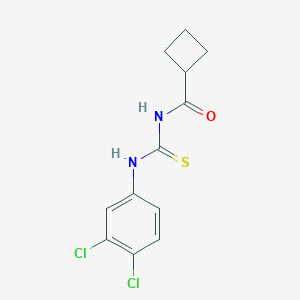 molecular formula C12H12Cl2N2OS B319317 N-[(3,4-dichlorophenyl)carbamothioyl]cyclobutanecarboxamide 