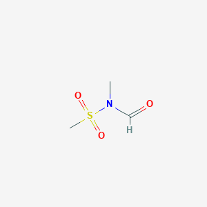 molecular formula C3H7NO3S B3193182 N-methyl-N-methylsulfonyl-formamide CAS No. 68984-87-2