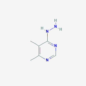 molecular formula C6H10N4 B3193206 4-Hydrazinyl-5,6-dimethylpyrimidine CAS No. 69142-11-6