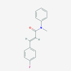 molecular formula C16H14FNO B319322 3-(4-fluorophenyl)-N-methyl-N-phenylacrylamide 