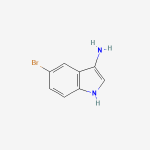 molecular formula C8H7BrN2 B3193230 5-bromo-1H-indol-3-amine CAS No. 69343-99-3