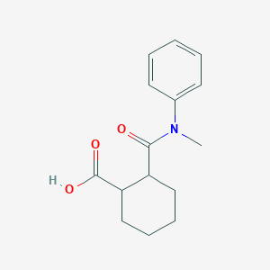 molecular formula C15H19NO3 B319324 2-[(Methylanilino)carbonyl]cyclohexanecarboxylic acid 