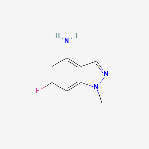 molecular formula C8H8FN3 B3193254 6-Fluoro-1-methyl-1H-indazol-4-amine CAS No. 697739-09-6