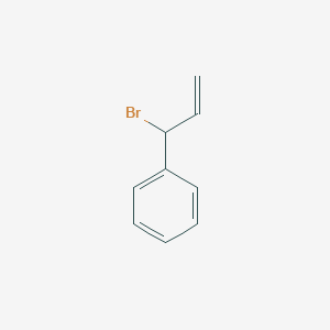 molecular formula C9H9B B3193269 Benzene, (1-bromo-2-propenyl)- CAS No. 70032-14-3