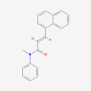 molecular formula C20H17NO B319327 N-methyl-3-(1-naphthyl)-N-phenylacrylamide 