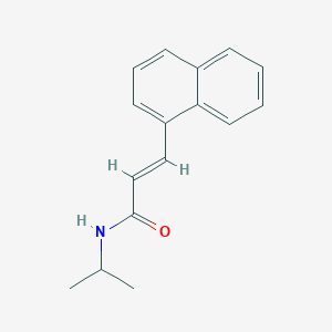 molecular formula C16H17NO B319328 N-isopropyl-3-(1-naphthyl)acrylamide 