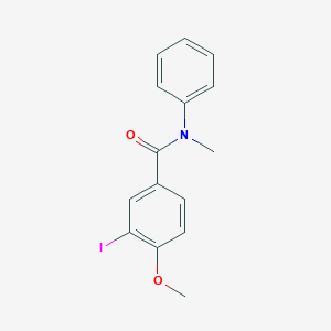molecular formula C15H14INO2 B319329 3-iodo-4-methoxy-N-methyl-N-phenylbenzamide 