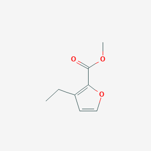 molecular formula C8H10O3 B3193300 Methyl 3-ethylfuran-2-carboxylate CAS No. 704913-84-8