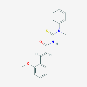 molecular formula C18H18N2O2S B319331 N'-[3-(2-methoxyphenyl)acryloyl]-N-methyl-N-phenylthiourea 