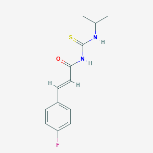 molecular formula C13H15FN2OS B319338 N-[3-(4-fluorophenyl)acryloyl]-N'-isopropylthiourea 