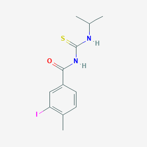 molecular formula C12H15IN2OS B319340 3-iodo-4-methyl-N-(propan-2-ylcarbamothioyl)benzamide 