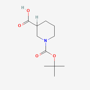 molecular formula C11H19NO4 B3193409 1-Boc-piperidine-3-carboxylic acid CAS No. 71381-75-4