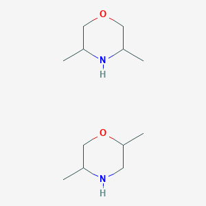 molecular formula C12H26N2O2 B3193422 2,5(Or 3,5)-dimethylmorpholine CAS No. 71477-12-8