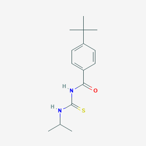 molecular formula C15H22N2OS B319343 4-tert-butyl-N-(propan-2-ylcarbamothioyl)benzamide 