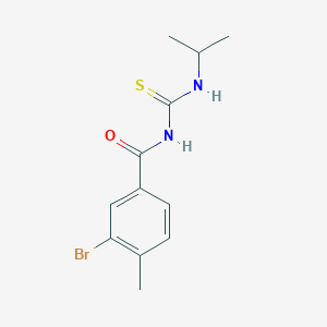 molecular formula C12H15BrN2OS B319345 3-bromo-4-methyl-N-(propan-2-ylcarbamothioyl)benzamide 