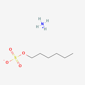 B3193460 Sulfuric acid, monohexyl ester, ammonium salt CAS No. 72018-24-7