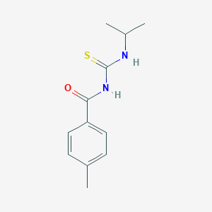 molecular formula C12H16N2OS B319347 4-methyl-N-(propan-2-ylcarbamothioyl)benzamide 