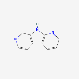 molecular formula C10H7N3 B3193524 1H-Pyrrolo[2,3-b:5,4-c']dipyridine CAS No. 7266-32-2