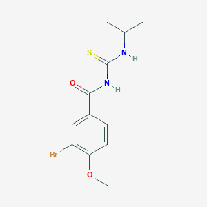 molecular formula C12H15BrN2O2S B319353 3-bromo-4-methoxy-N-(propan-2-ylcarbamothioyl)benzamide 