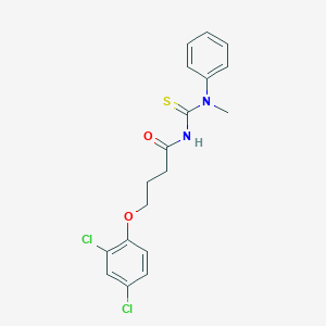 molecular formula C18H18Cl2N2O2S B319354 4-(2,4-dichlorophenoxy)-N-[methyl(phenyl)carbamothioyl]butanamide 