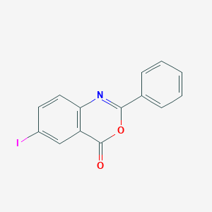 molecular formula C14H8INO2 B3193543 6-iodo-2-phenyl-4H-benzo[d][1,3]oxazin-4-one CAS No. 72875-83-3