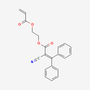 molecular formula C21H17NO4 B3193553 2-(Acryloyloxy)ethyl 2-cyano-3,3-diphenylacrylate CAS No. 72966-50-8