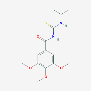 molecular formula C14H20N2O4S B319356 N-isopropyl-N'-(3,4,5-trimethoxybenzoyl)thiourea 