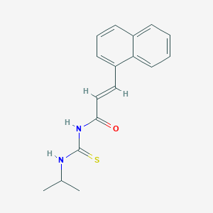 molecular formula C17H18N2OS B319358 N-isopropyl-N'-[3-(1-naphthyl)acryloyl]thiourea 