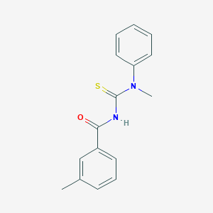 molecular formula C16H16N2OS B319359 3-methyl-N-[methyl(phenyl)carbamothioyl]benzamide 
