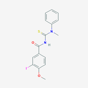 3-iodo-4-methoxy-N-[methyl(phenyl)carbamothioyl]benzamide