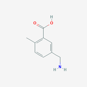 molecular formula C9H11NO2 B3193616 5-(Aminomethyl)-2-methylbenzoic acid CAS No. 733690-37-4