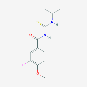 molecular formula C12H15IN2O2S B319362 3-iodo-4-methoxy-N-(propan-2-ylcarbamothioyl)benzamide 