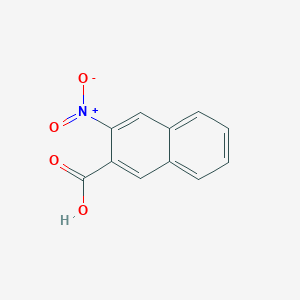 molecular formula C11H7NO4 B3193628 3-Nitronaphthalene-2-carboxylic acid CAS No. 73428-03-2