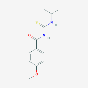 molecular formula C12H16N2O2S B319363 4-methoxy-N-(propan-2-ylcarbamothioyl)benzamide 