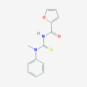 molecular formula C13H12N2O2S B319364 N-[methyl(phenyl)carbamothioyl]furan-2-carboxamide 