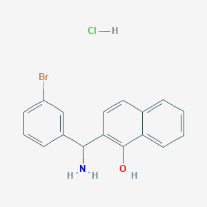 2-[Amino-(3-bromo-phenyl)-methyl]-naphthalen-1-ol hydrochloride
