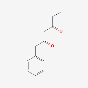 molecular formula C12H14O2 B3193677 1-Phenylhexane-2,4-dione CAS No. 73732-58-8