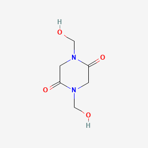 molecular formula C6H10N2O4 B3193684 2,5-Piperazinedione, 1,4-bis(hydroxymethyl)- CAS No. 7383-56-4