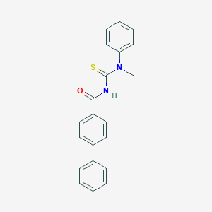 molecular formula C21H18N2OS B319369 N'-([1,1'-biphenyl]-4-ylcarbonyl)-N-methyl-N-phenylthiourea 
