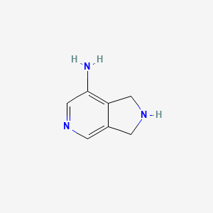 molecular formula C7H9N3 B3193691 2,3-Dihydro-1H-pyrrolo[3,4-c]pyridin-7-amine CAS No. 739331-75-0