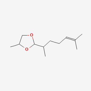 molecular formula C12H22O2 B3193697 2,6-Dimethyl-5-heptenal propyleneglycol acetal CAS No. 74094-63-6
