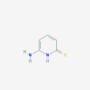 molecular formula C5H6N2S B3193703 6-Aminopyridine-2(1H)-thione CAS No. 741198-44-7