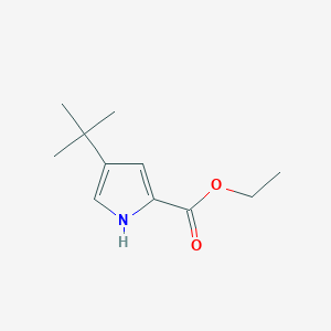 molecular formula C11H17NO2 B3193734 4-叔丁基-1H-吡咯-2-羧酸乙酯 CAS No. 746671-35-2