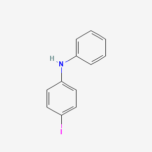 molecular formula C12H10IN B3193737 Benzenamine, 4-iodo-N-phenyl- CAS No. 74686-56-9