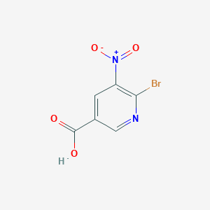 molecular formula C6H3BrN2O4 B3193744 6-Bromo-5-nitropyridine-3-carboxylic acid CAS No. 7477-09-0