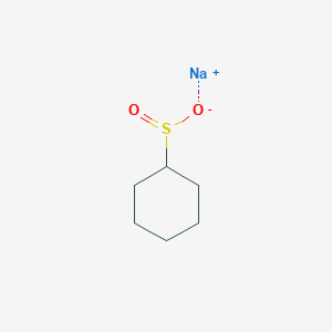 molecular formula C6H11NaO2S B3193751 Cyclohexanesulfinic acid sodium salt CAS No. 74829-95-1