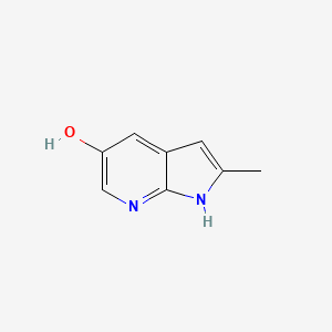 molecular formula C8H8N2O B3193804 2-methyl-1H-pyrrolo[2,3-b]pyridin-5-ol CAS No. 7551-12-4